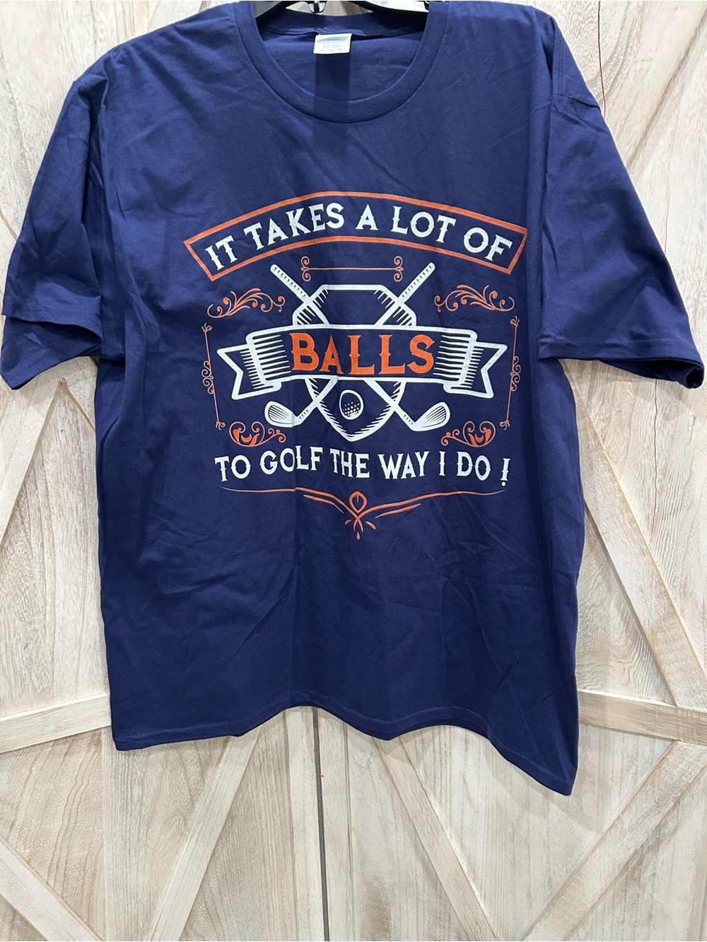 Golf Graphic T-Shirt Men’s Navy Short Sleeve Novelty Golf Tee
